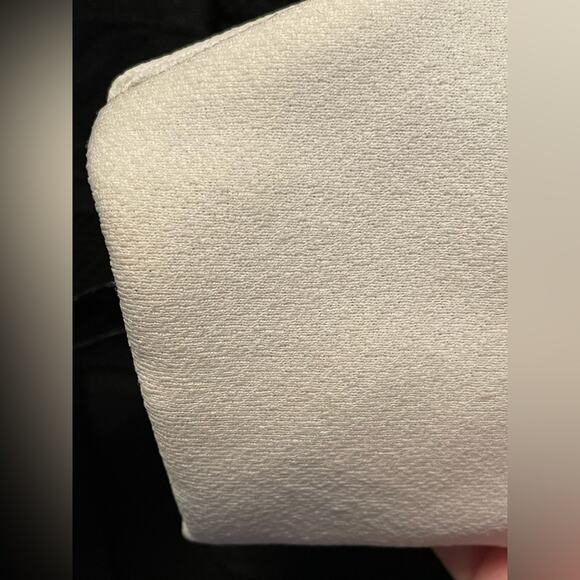 70s Black with White Cuffs & Collar Maxi Dress Medium Tall - Picture 5 of 8